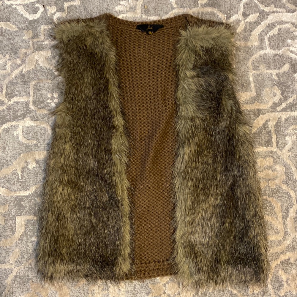Faux fur vest